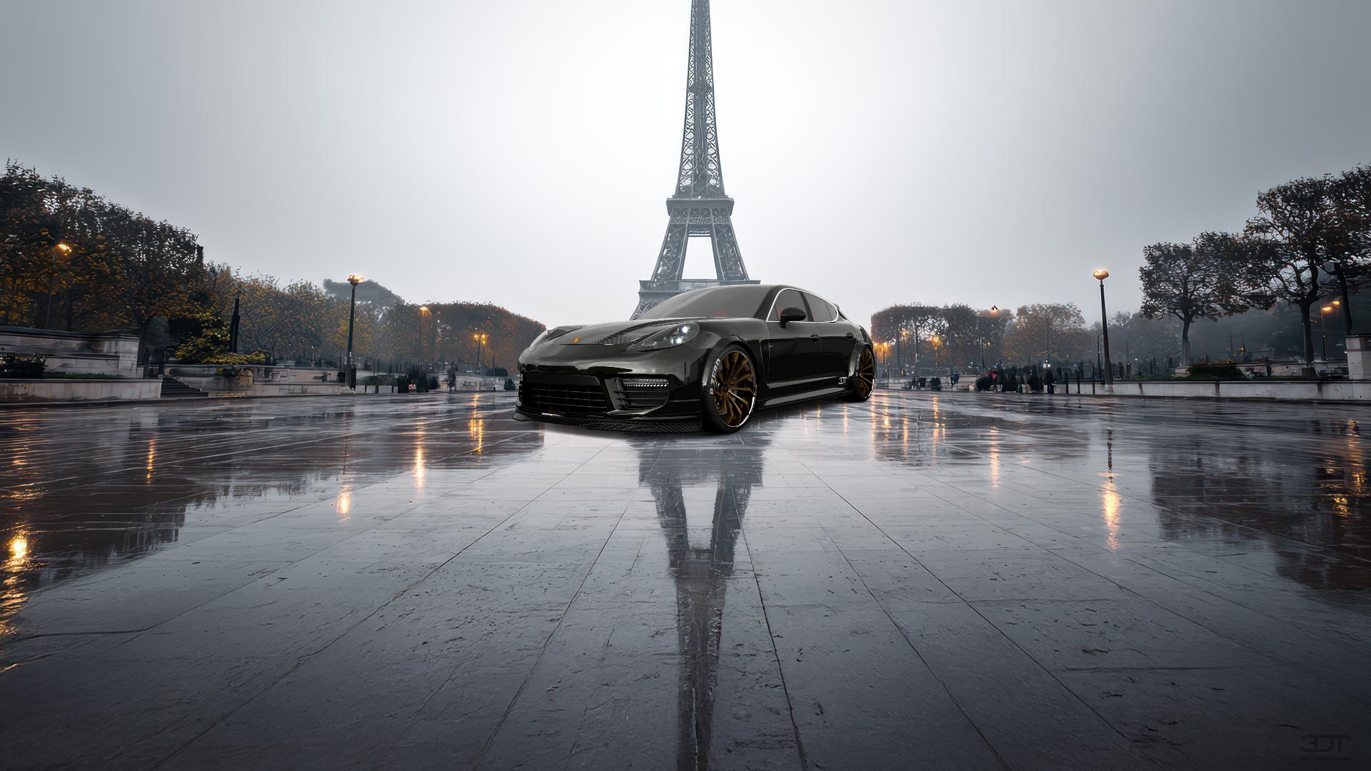 Porsche Panamera 4 door fastback saloon 2011 tuning