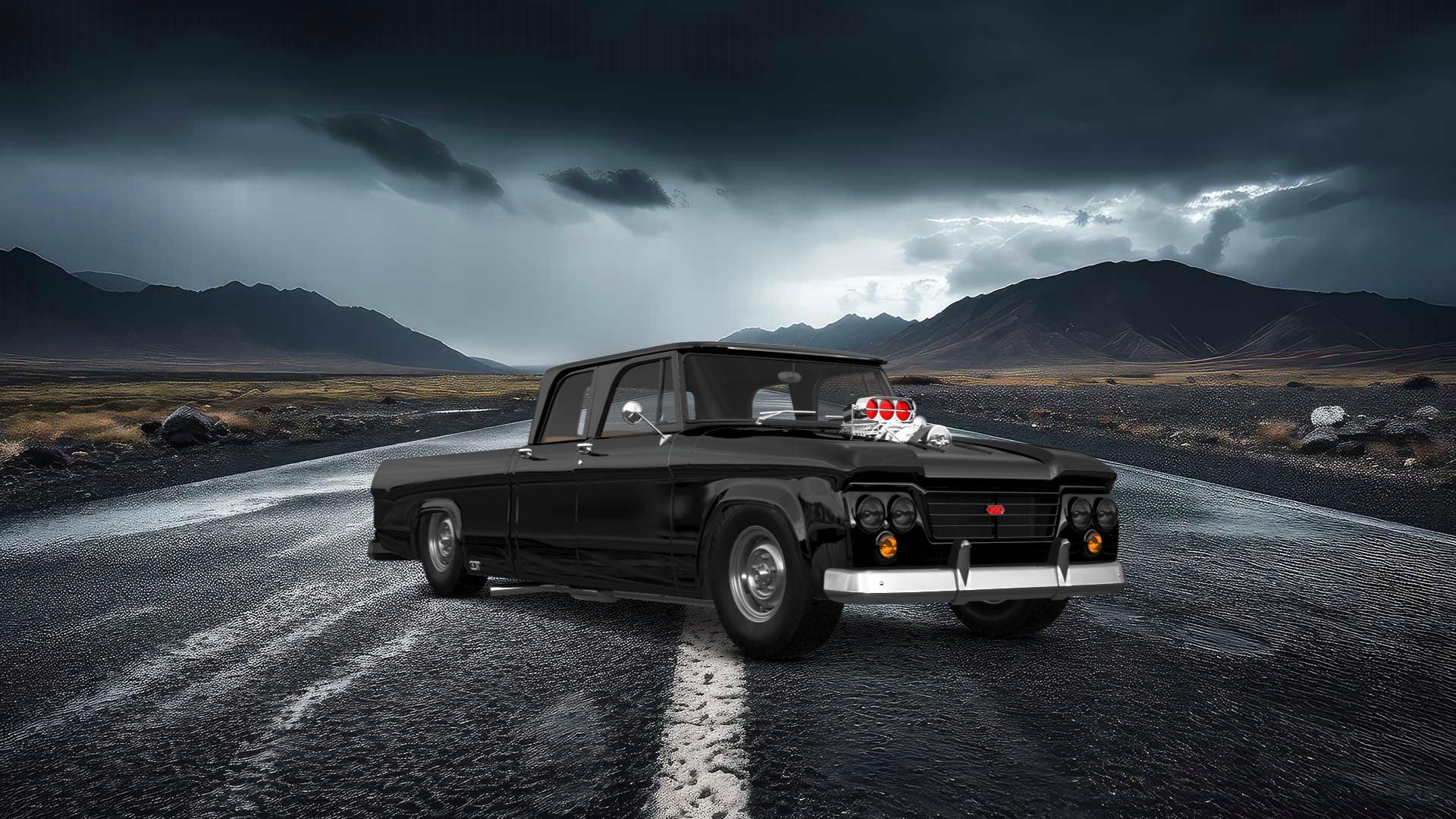 Dodge Power Wagon 4 Door pickup truck 1964 tuning