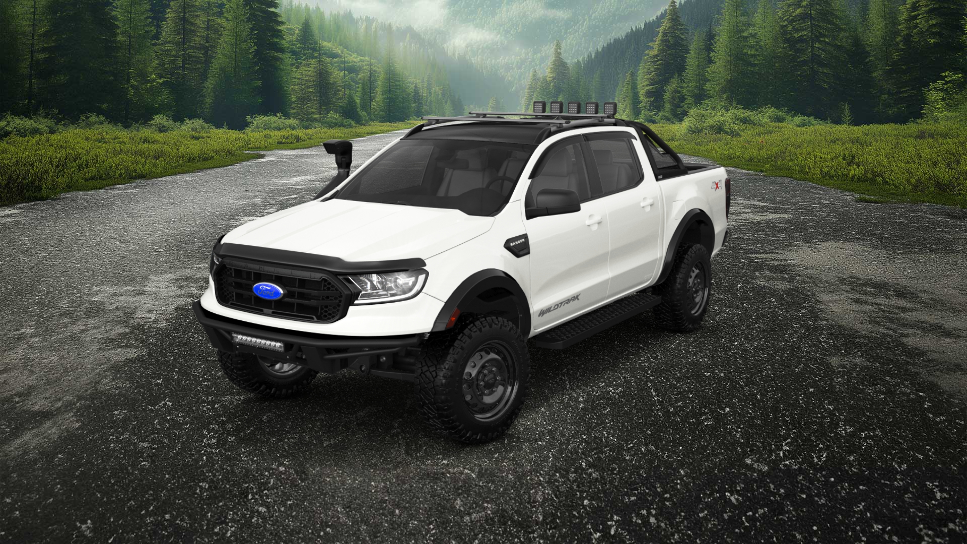 Ford Ranger 4 Door pickup truck 2019 tuning