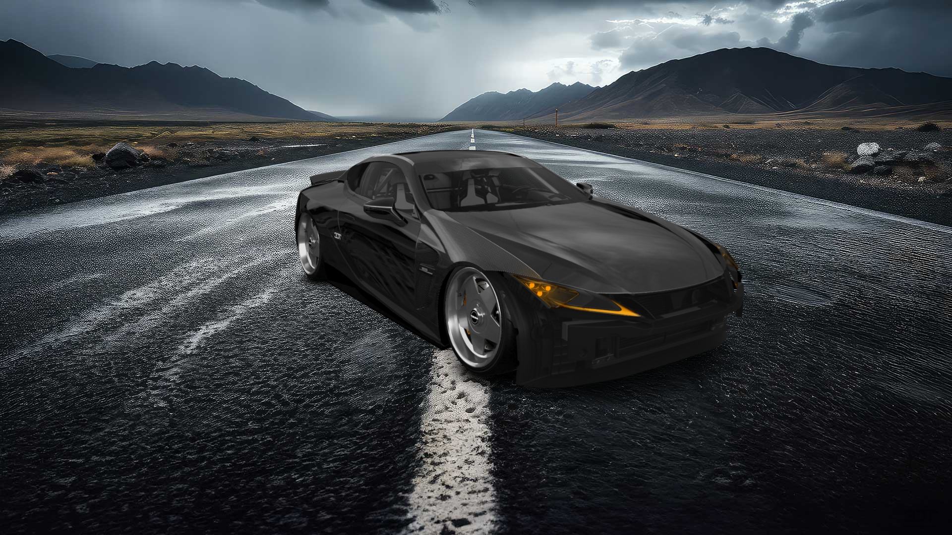 Lexus LC500 2 door fastback coupe 2017 tuning