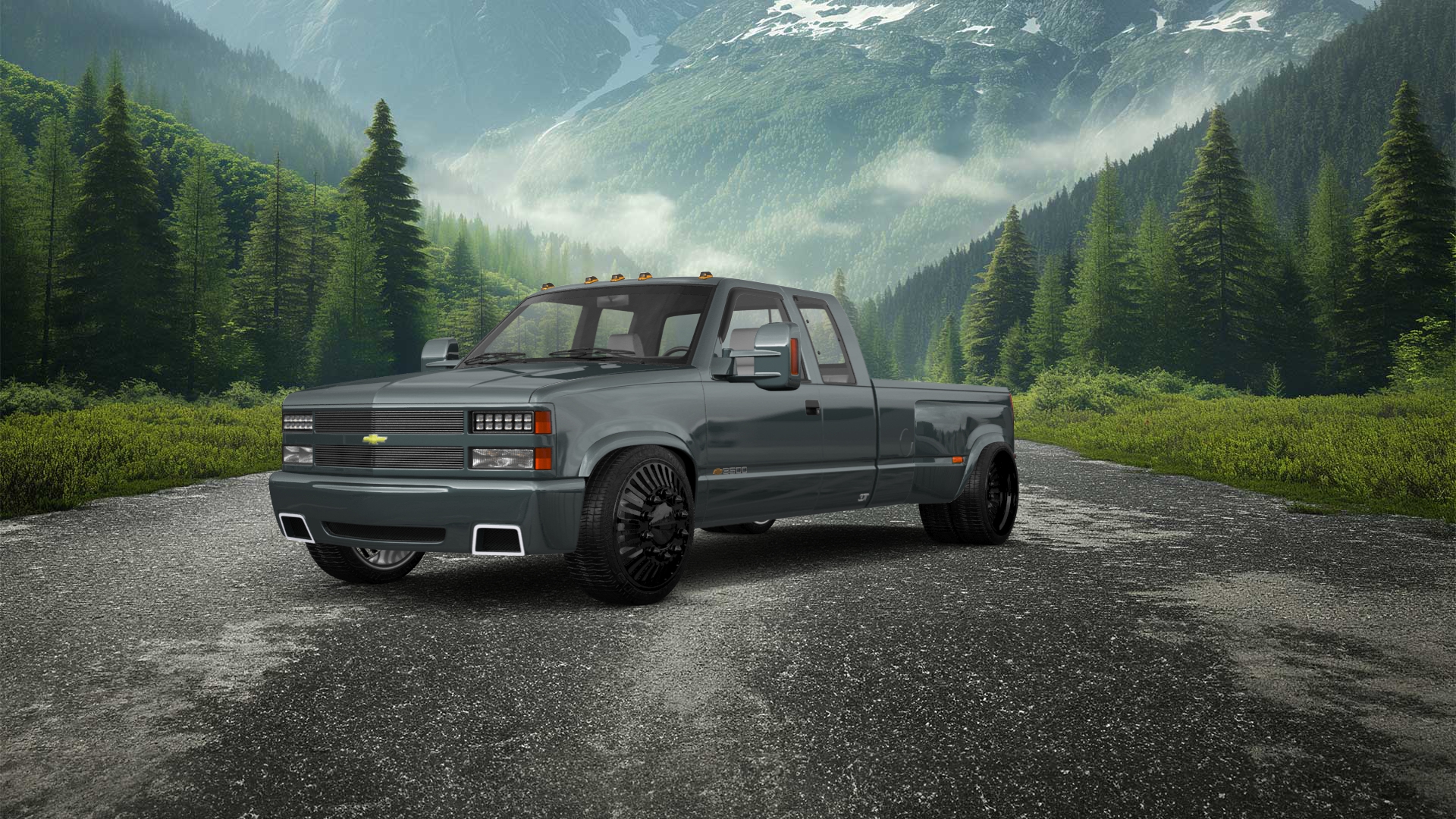 Chevrolet K3500 Extended Cab Pickup Truck 1988
