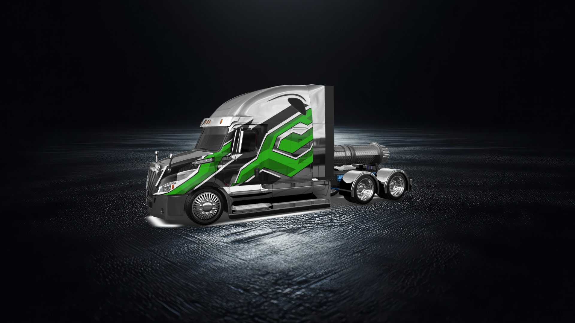 Freightliner Cascadia Sleeper Cab Truck 2018 tuning