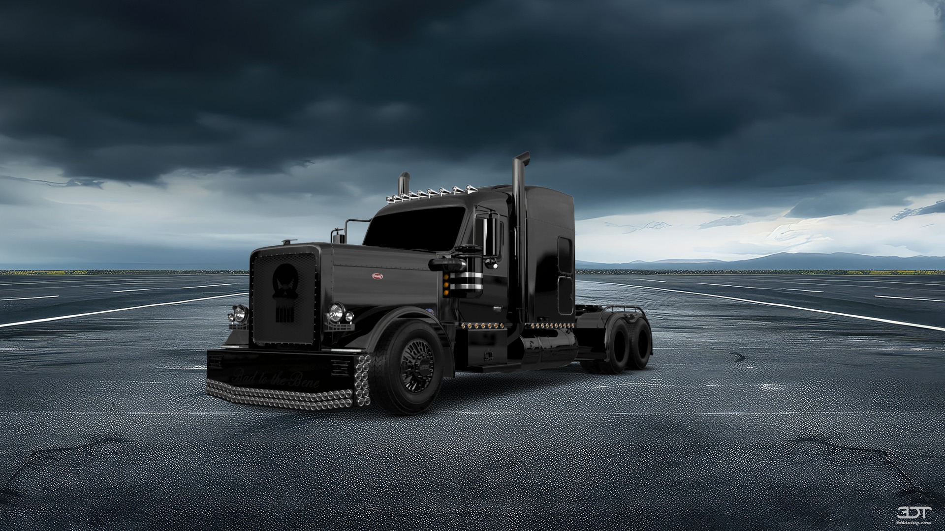 Tuning Peterbilt 589 Sleeper Cab Truck 2024