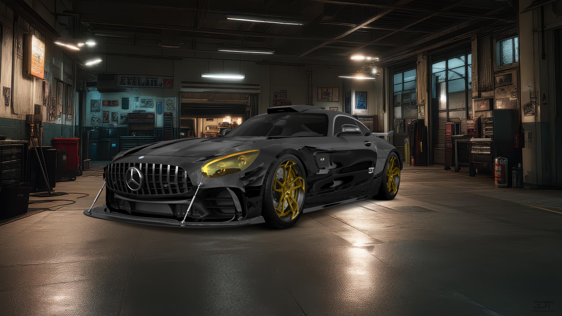 Mercedes AMG GT 2 door fastback coupe 2015 tuning