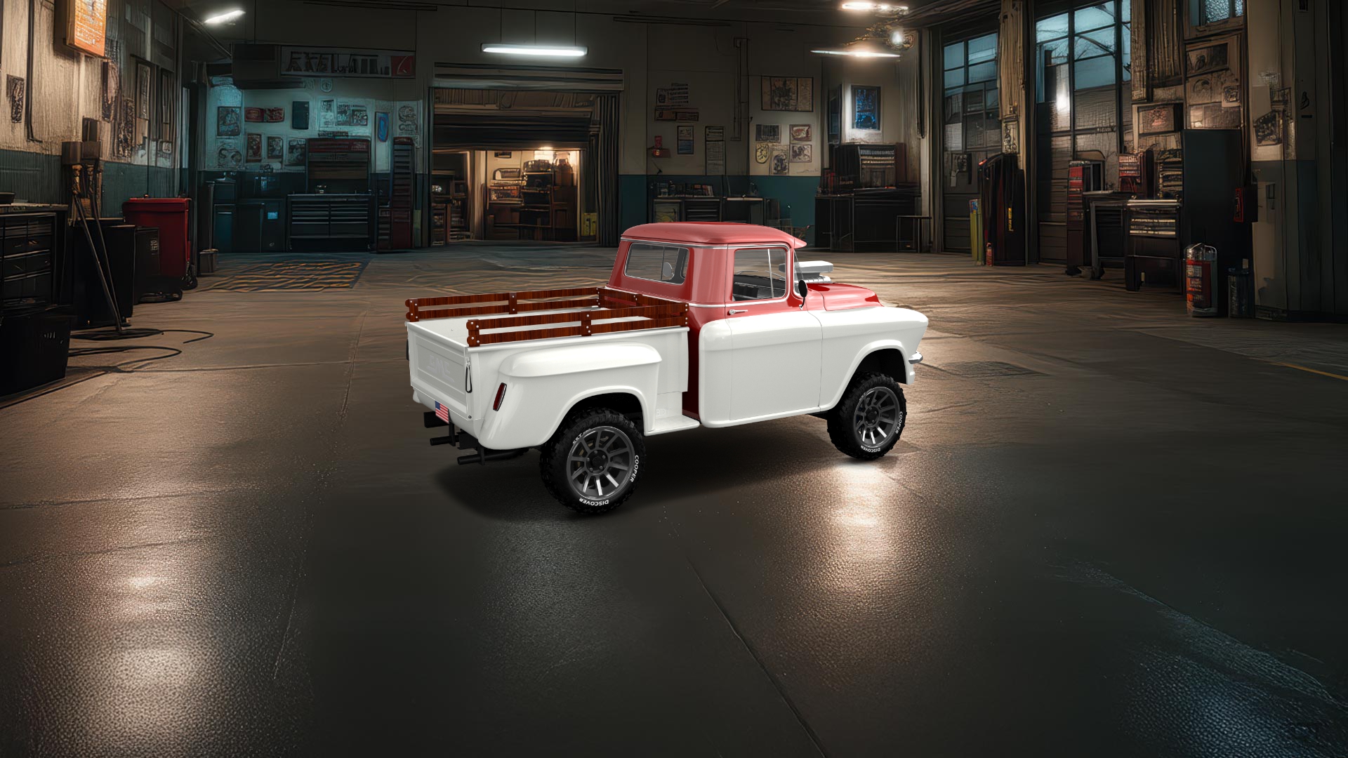 GMC 100 Stepside 2 Door pickup truck 1957 tuning