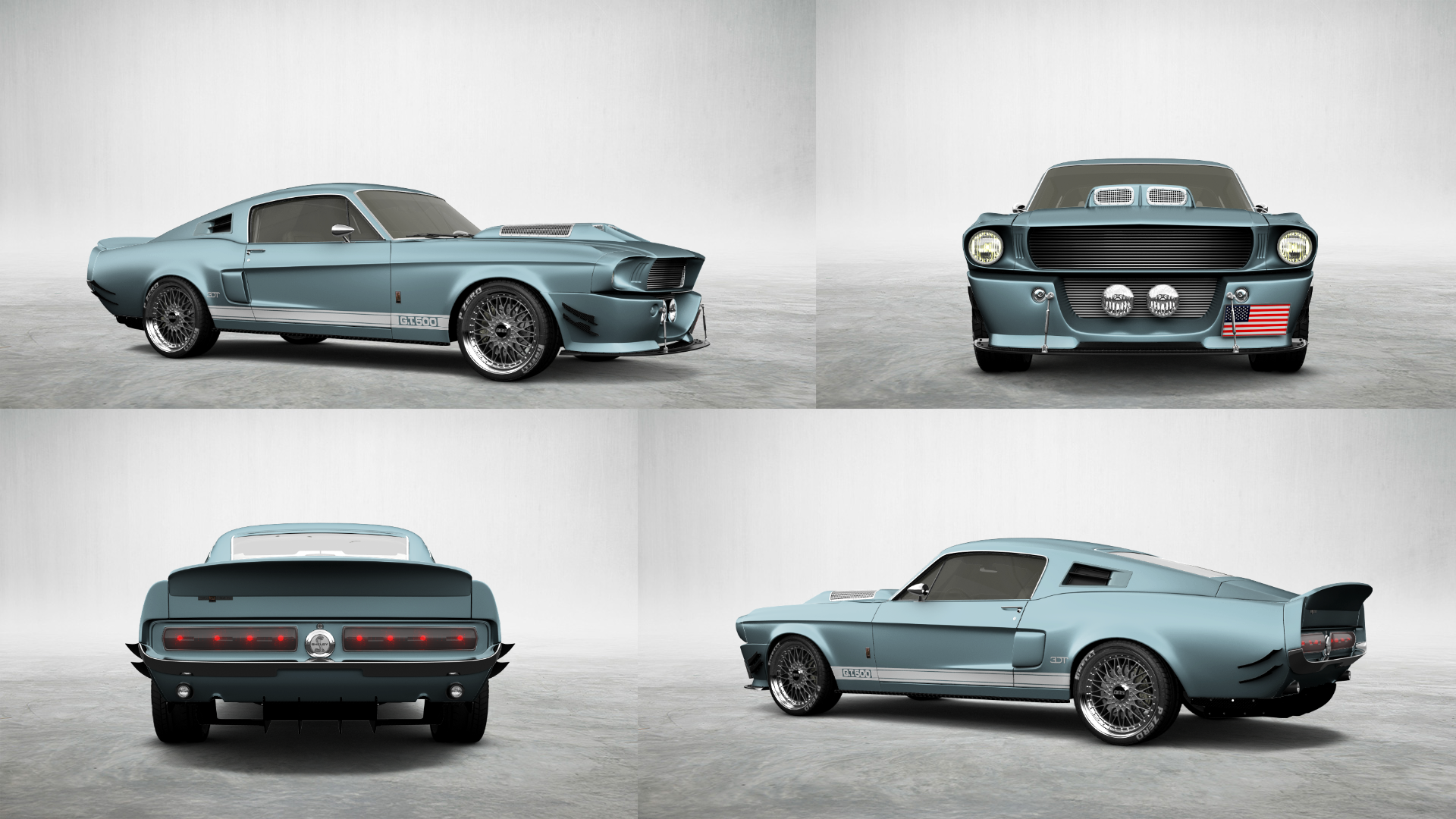 Mustang GT500 2 Door Coupe 1968 tuning