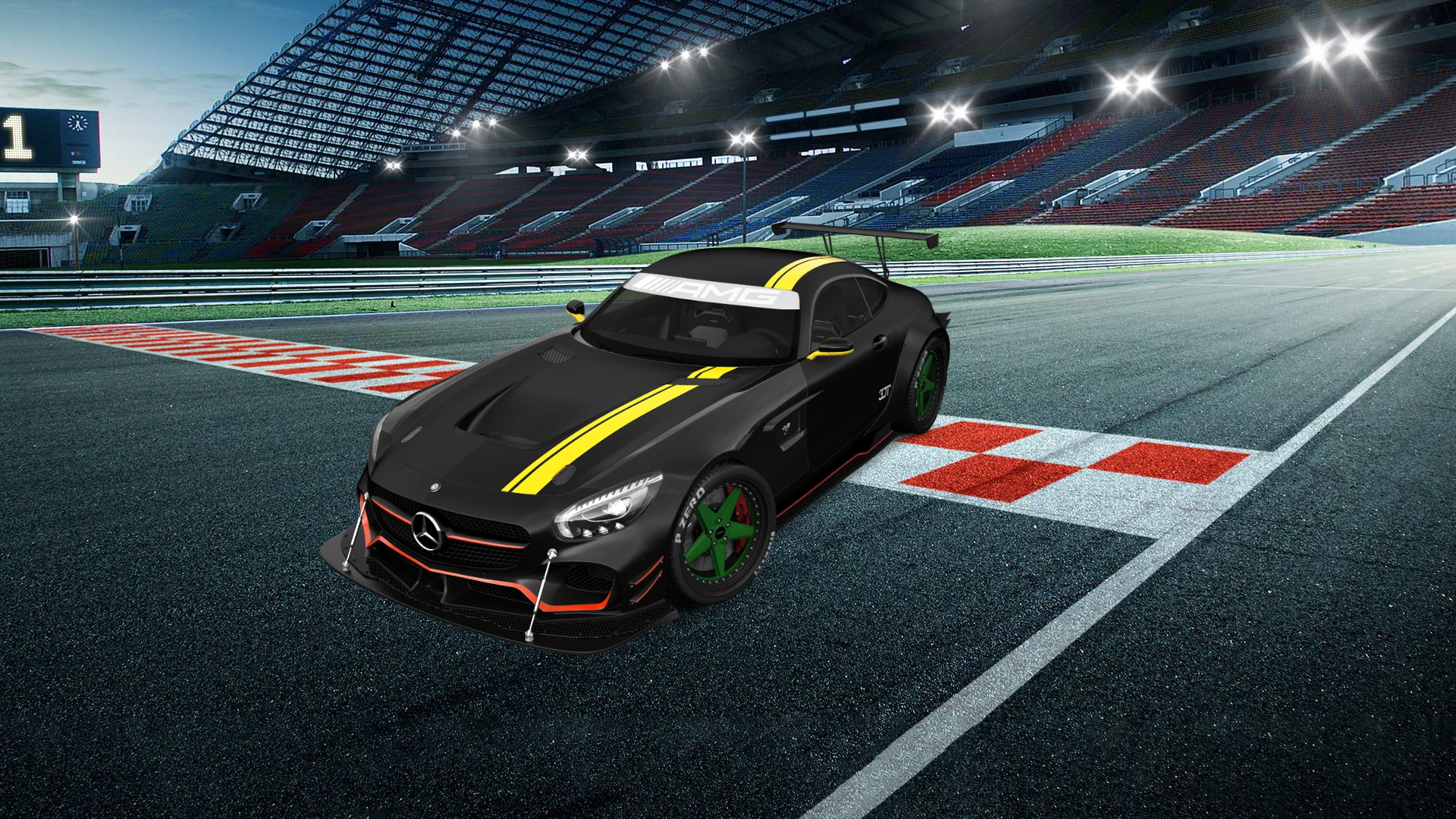 Mercedes AMG GT 2 door fastback coupe 2016