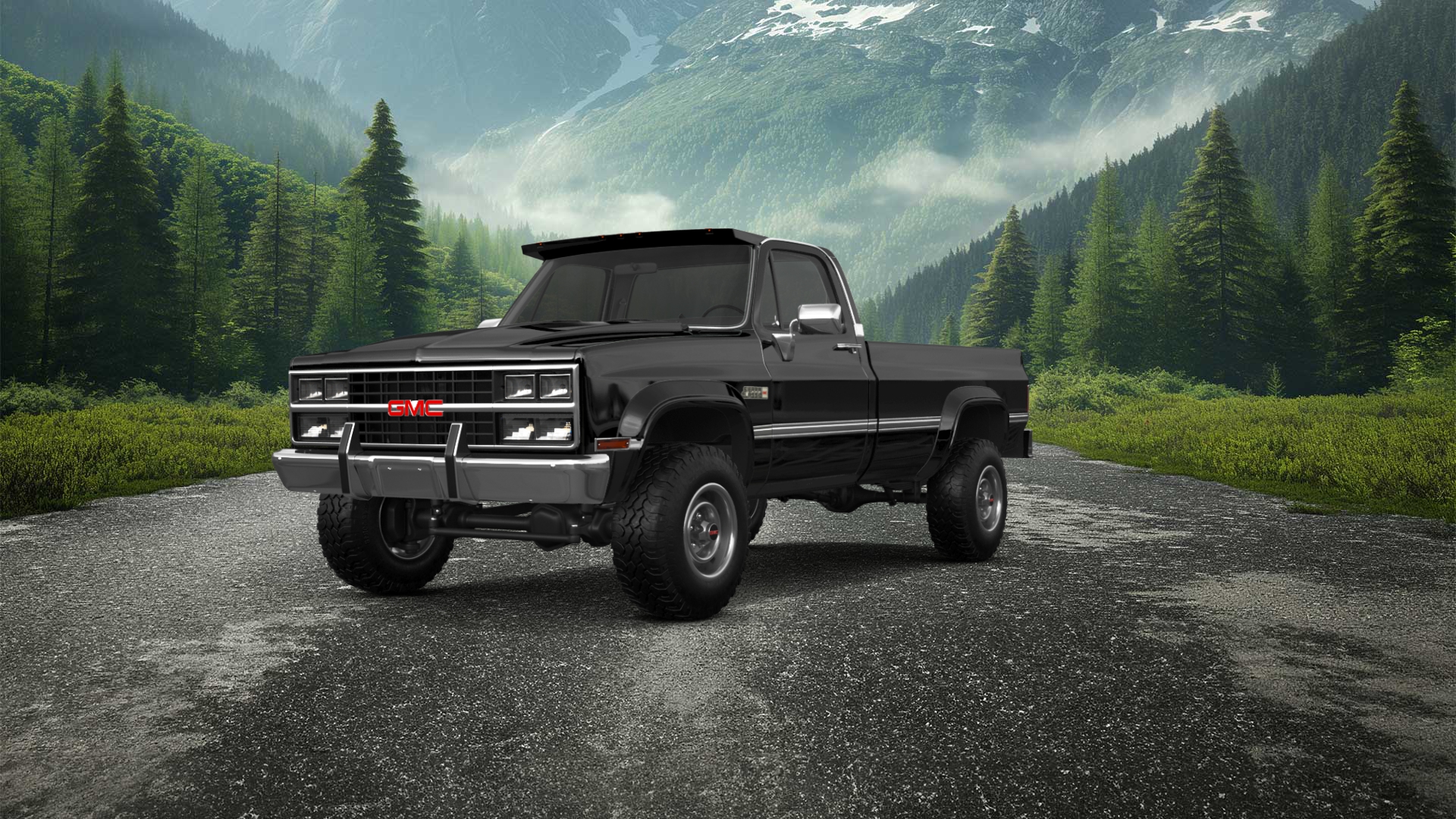 GMC Sierra 1500 2 Door pickup truck 1985 tuning