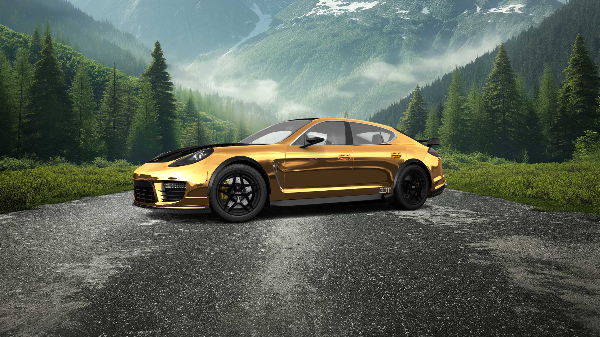 Porsche Panamera 4 door fastback saloon 2011 tuning