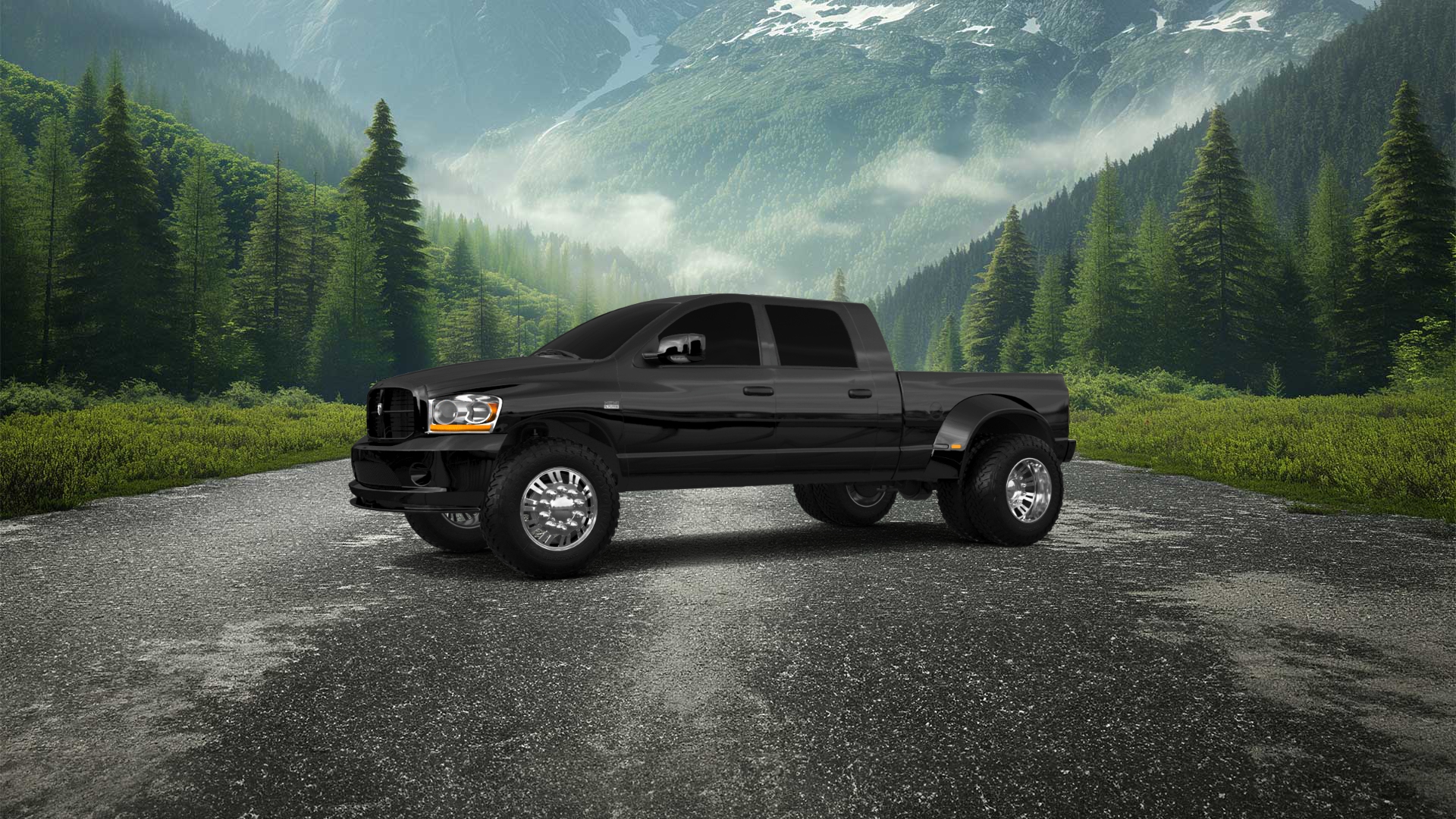 Dodge Ram 3500 Dually 4 Door pickup truck 2007