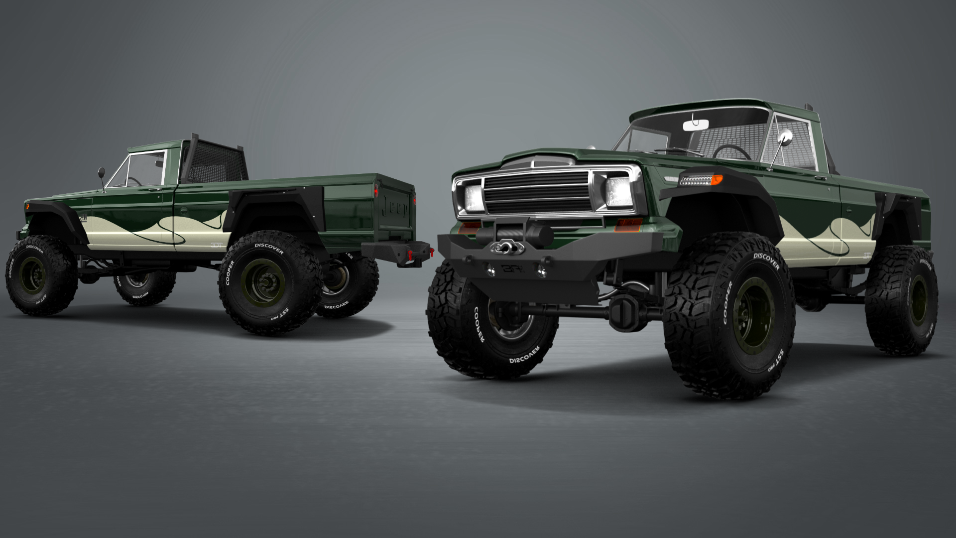Jeep Gladiator SJ 2 Door pickup truck 1988 tuning