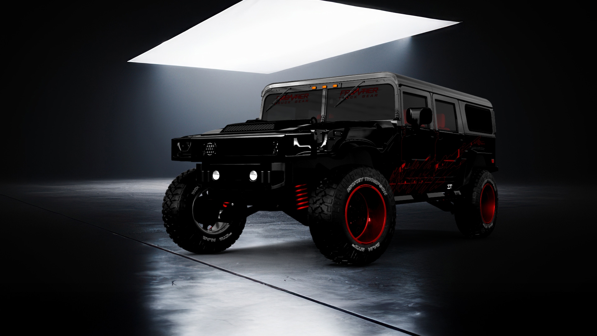 BLACK & RED