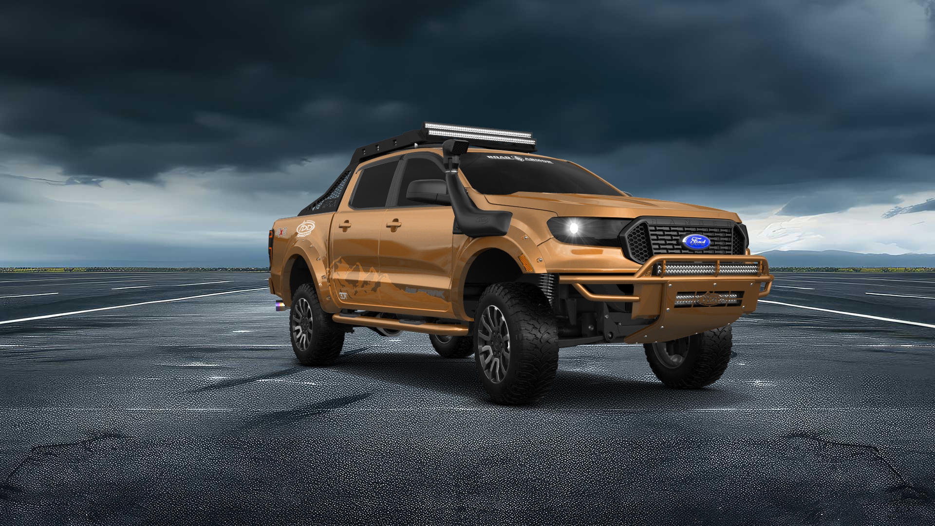 Ford Ranger 4 Door pickup truck 2019 tuning