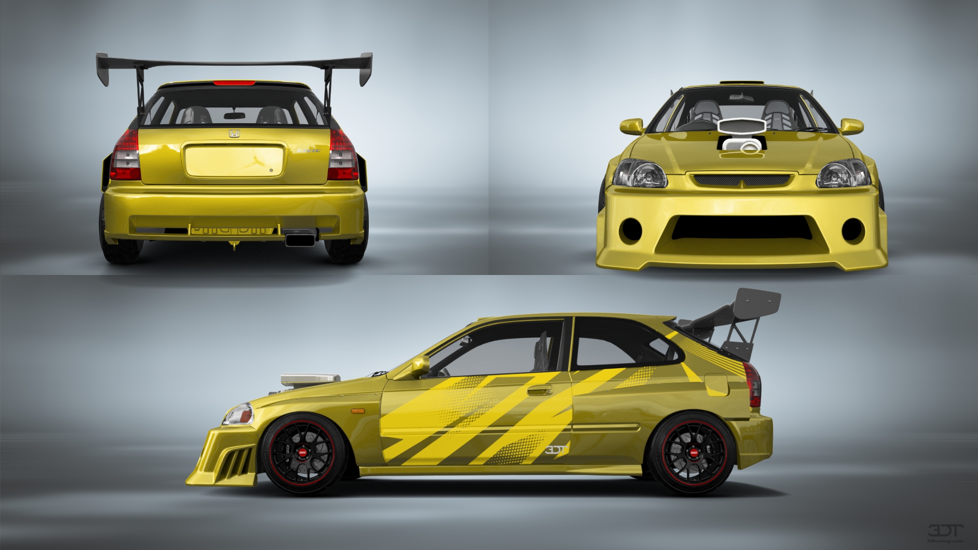 Honda Civic 3 Door Hatchback 1997 tuning