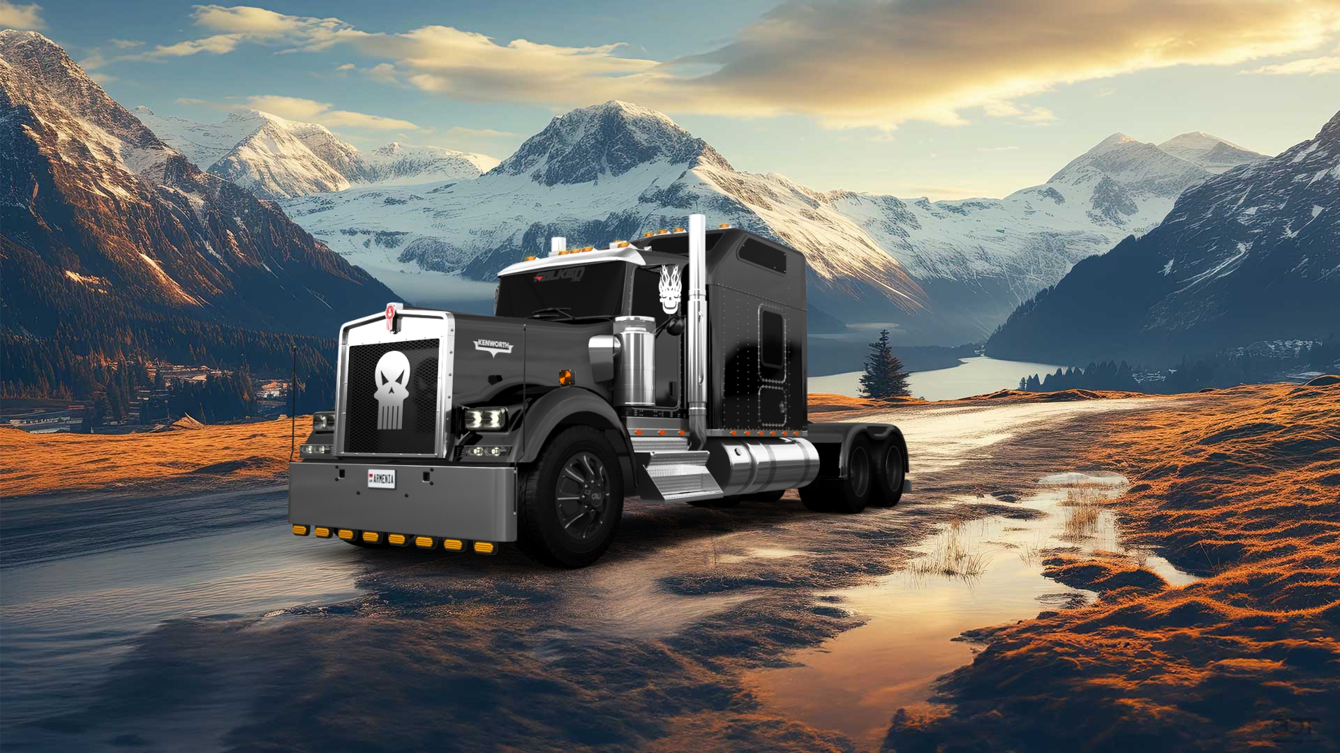 Kenworth W900 Sleeper Cab Truck 2015