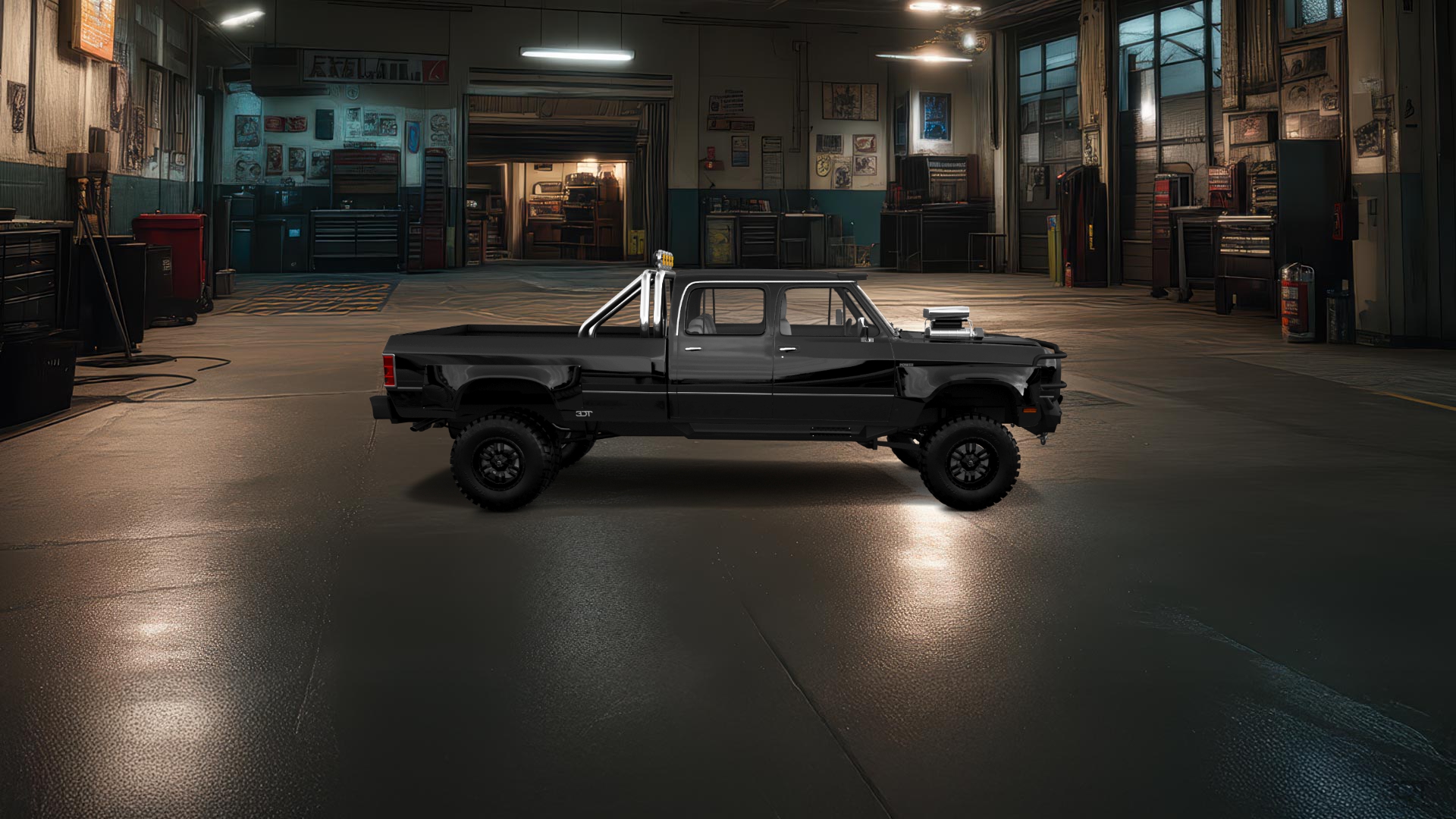 Dodge Ram 350 4 Door pickup truck 1991 tuning