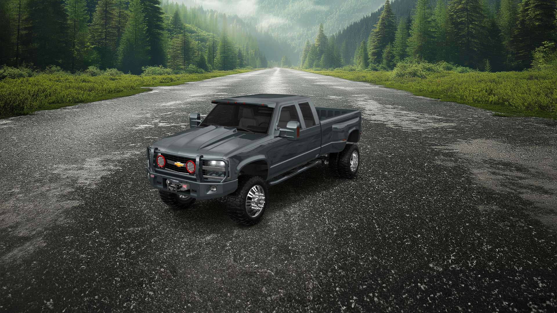 Chevrolet K3500 Extended Cab Pickup Truck 1988