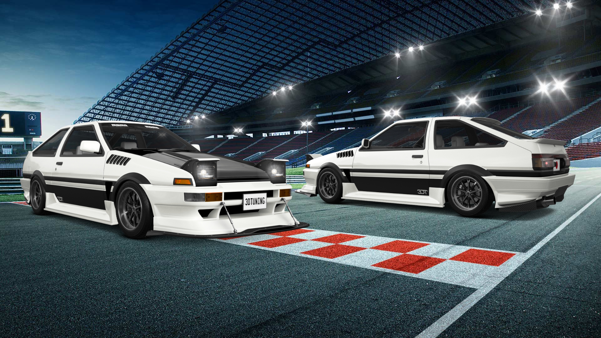 Toyota AE86 3 Door Hatchback 1985 tuning