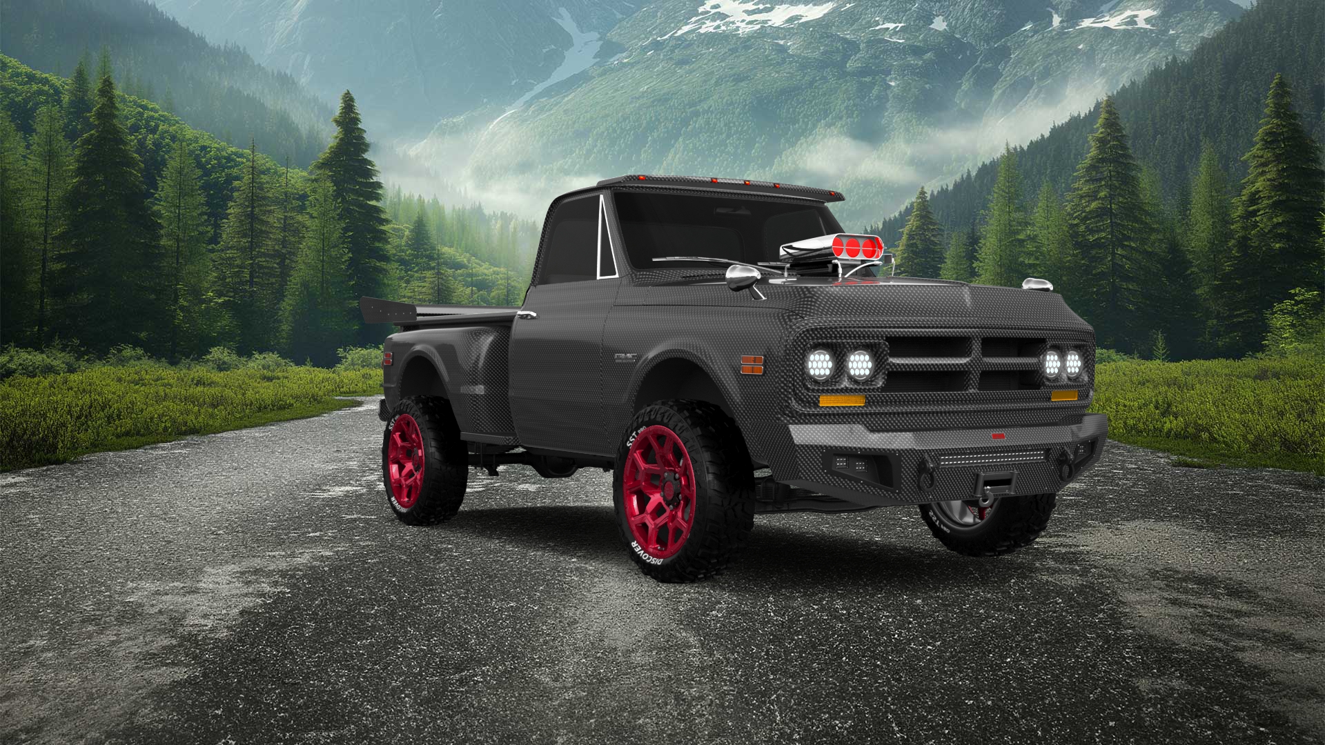 GMC K1500 2 Door pickup truck 1971 tuning