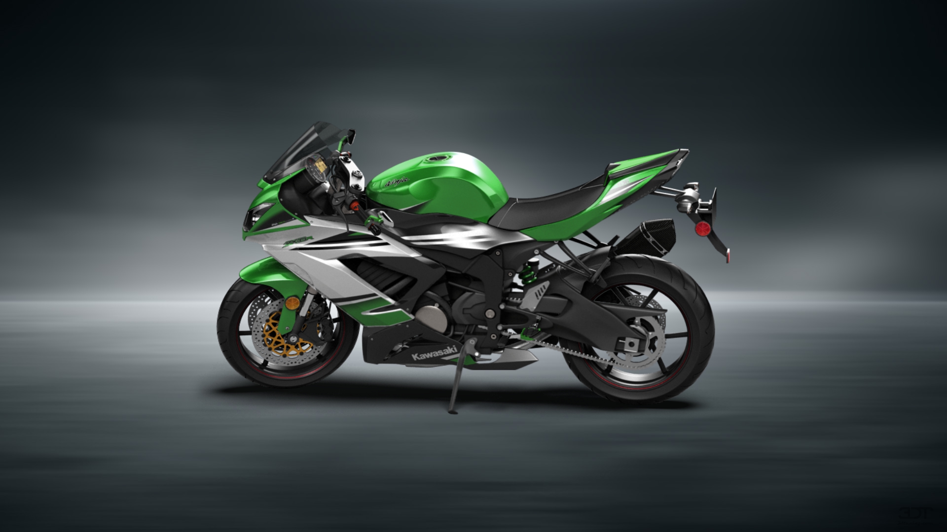 Kawasaki Ninja ZX 6R Sport Bike 2015 tuning