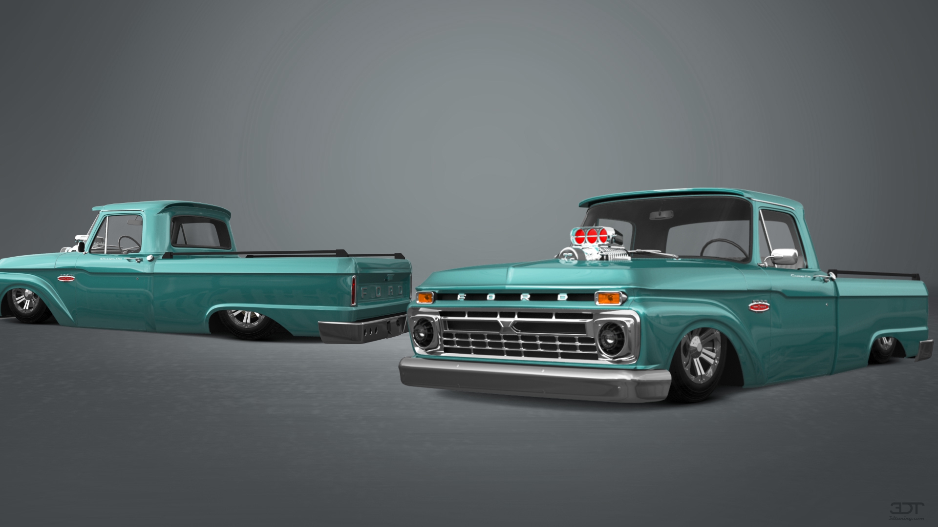 Ford F-100 Custom Cab 2 Door pickup truck 1966