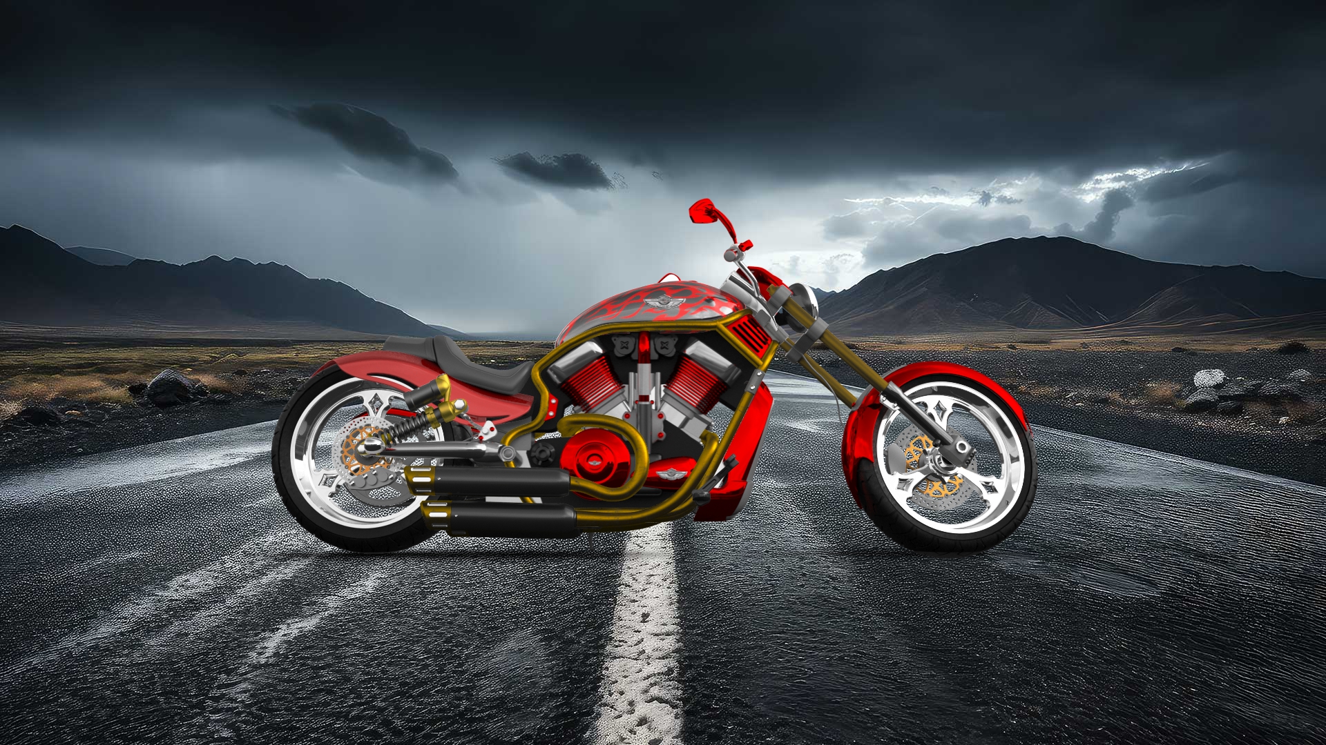 Harley-Davidson Custom Chopper Cruiser 2011 Images