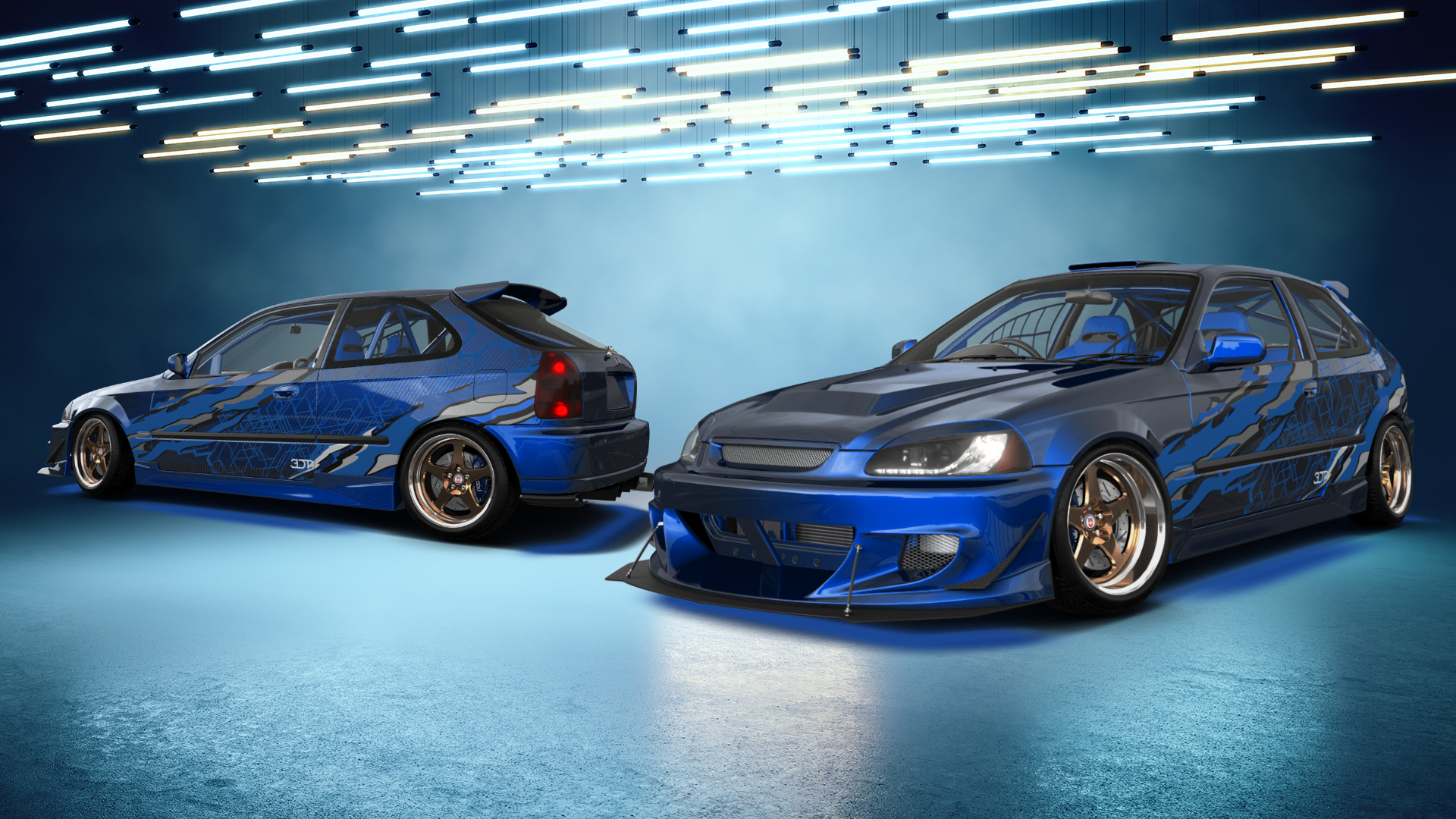 Honda Civic 3 Door Hatchback 1997 tuning