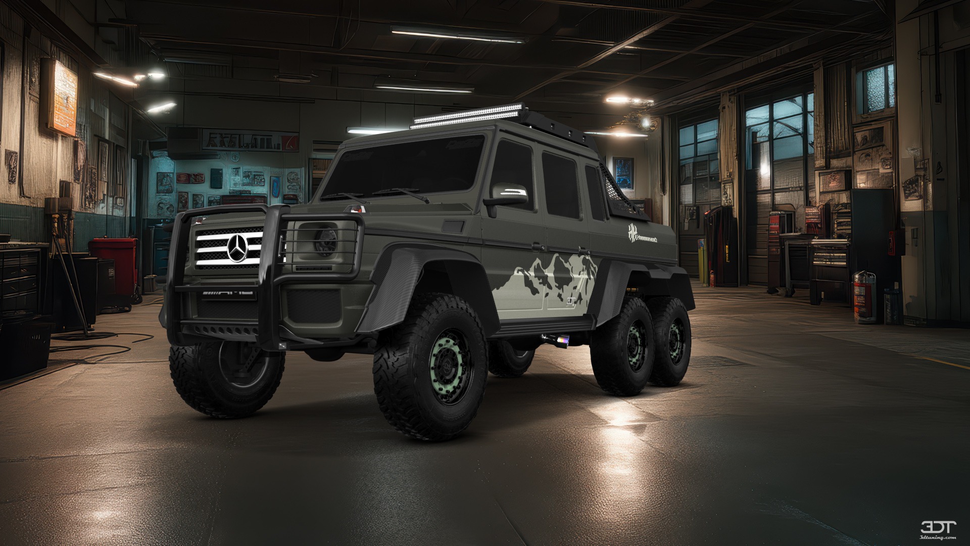 Mercedes G 63 AMG 6x6 4 Door pickup truck 2013 tuning