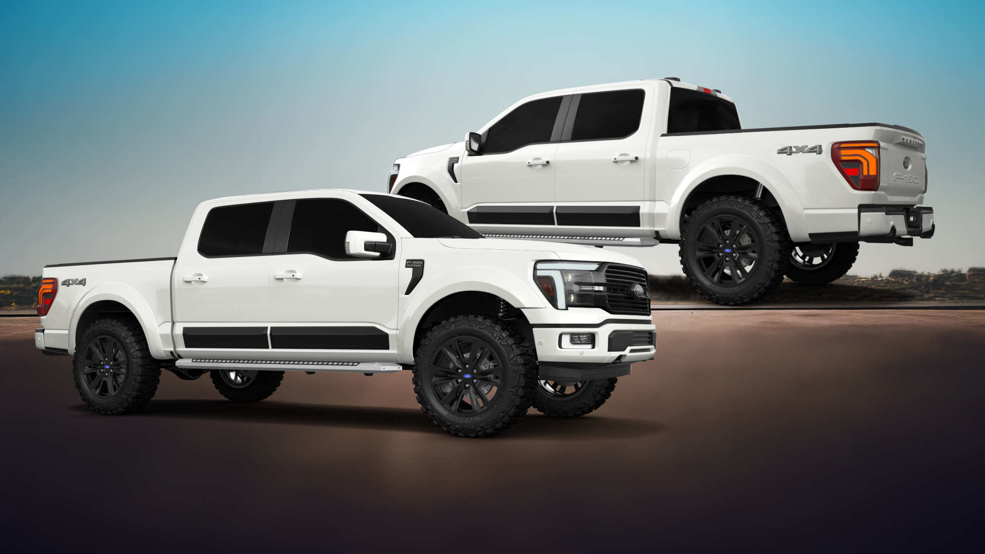 Ford F-150 SuperCrew 4 Door pickup truck 2024 Images