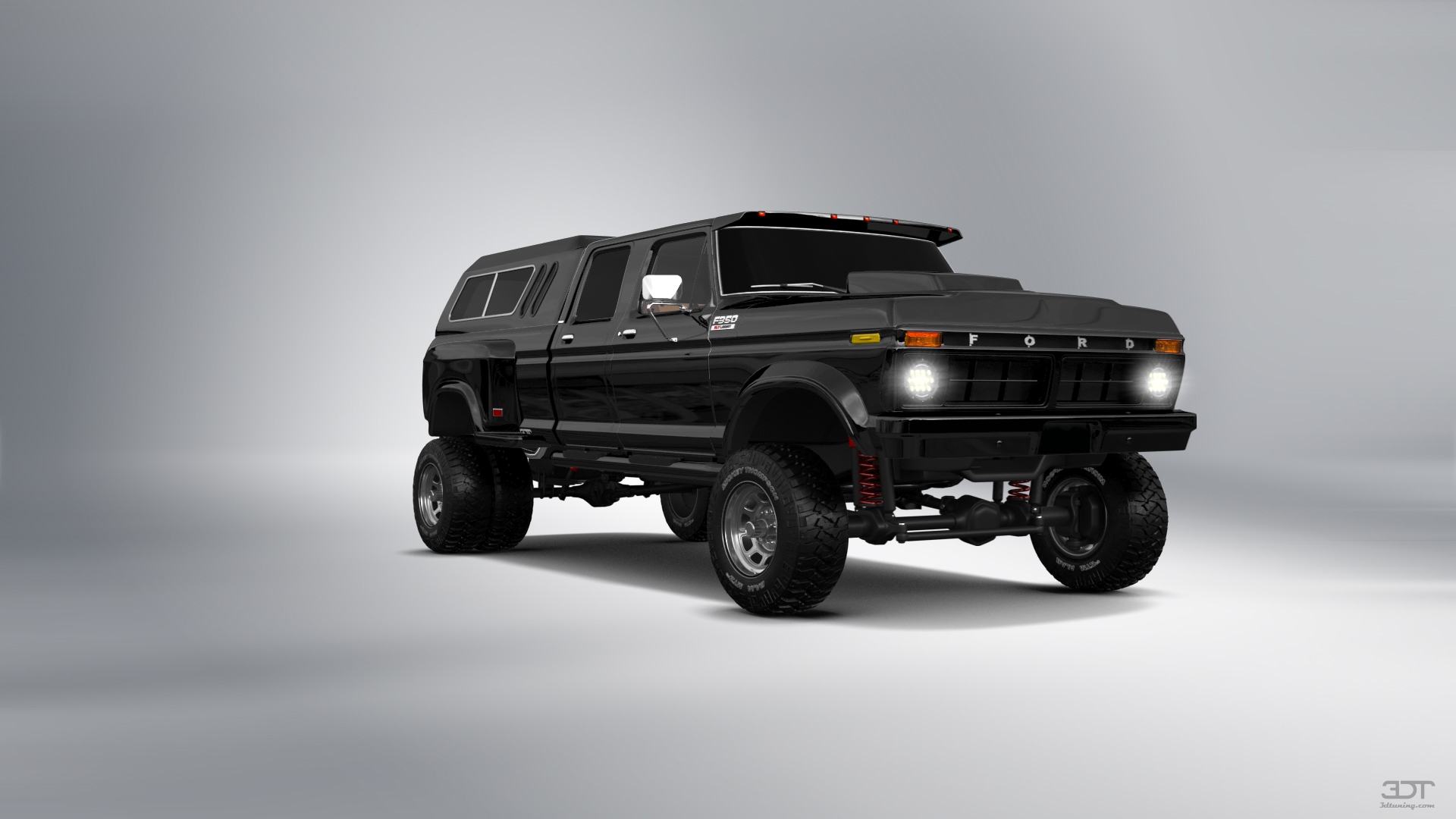 Ford F-350 Dually 4 Door pickup truck 1973 tuning