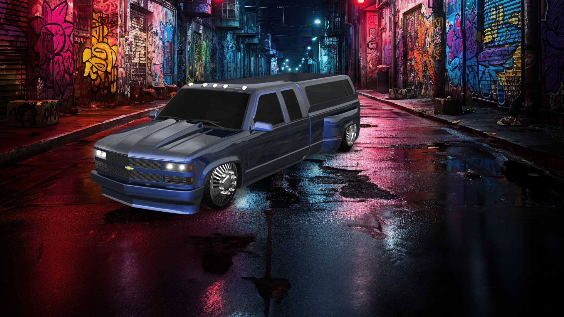 Chevrolet K3500 Extended Cab Pickup Truck 1988
