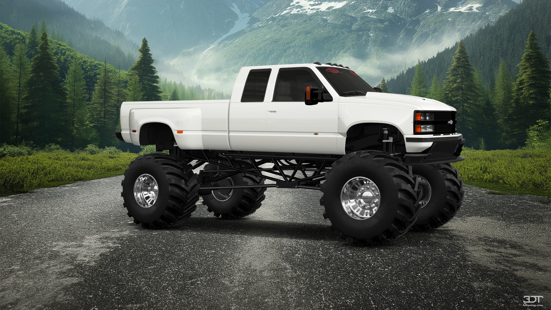 Chevrolet K3500 Extended Cab Pickup Truck 1988