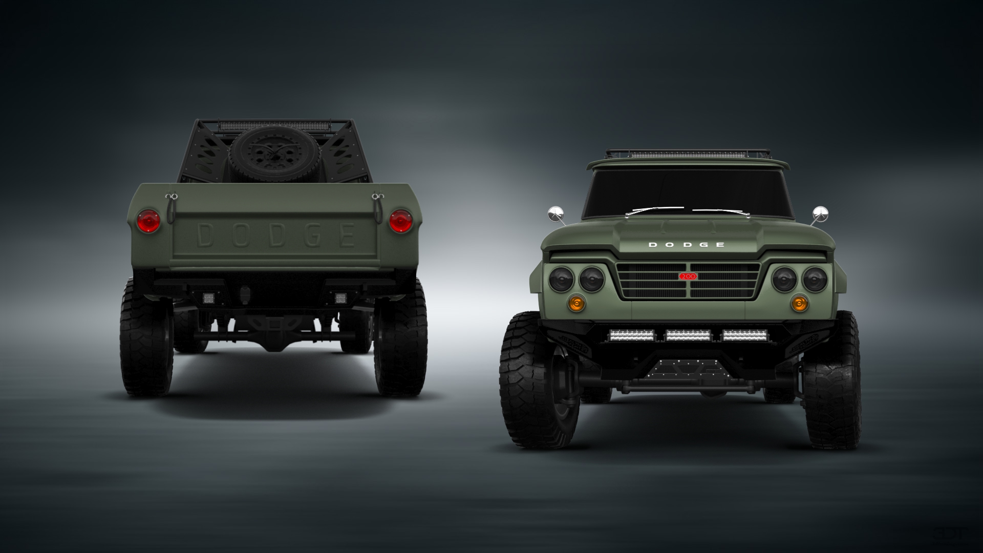 Dodge Power Wagon 4 Door pickup truck 1964 tuning