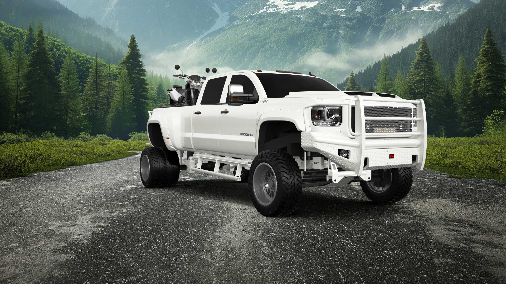 GMC Sierra 3500 HD Crew Cab 4 Door pickup truck 2015 tuning