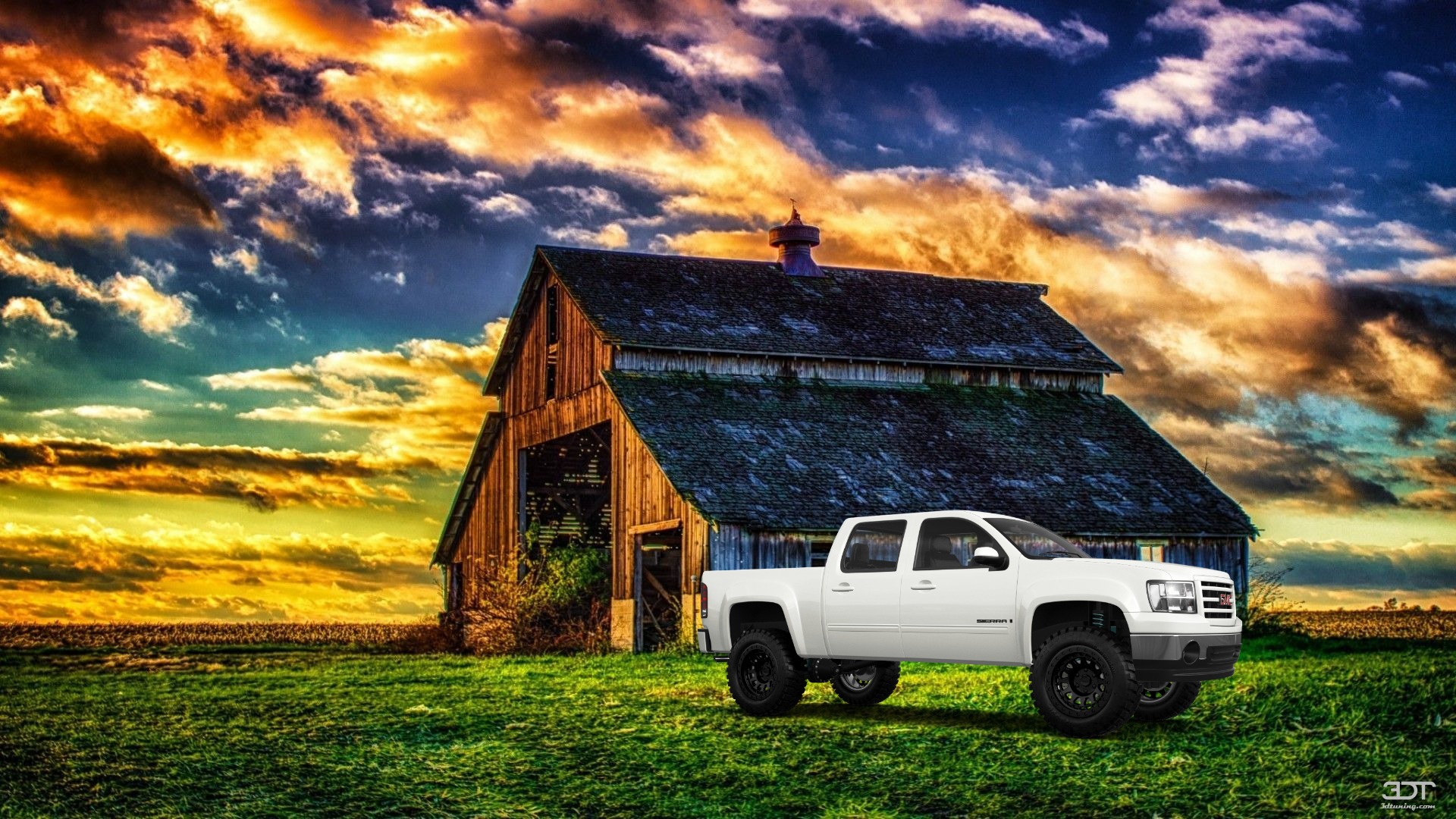 GMC Sierra 1500 Crew Cab 5.8 ft box 4 Door pickup truck 2007
