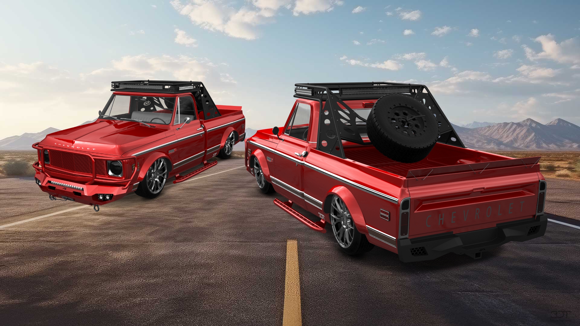 Chevrolet C-10 Cheyenne 2 Door pickup truck 1972 tuning