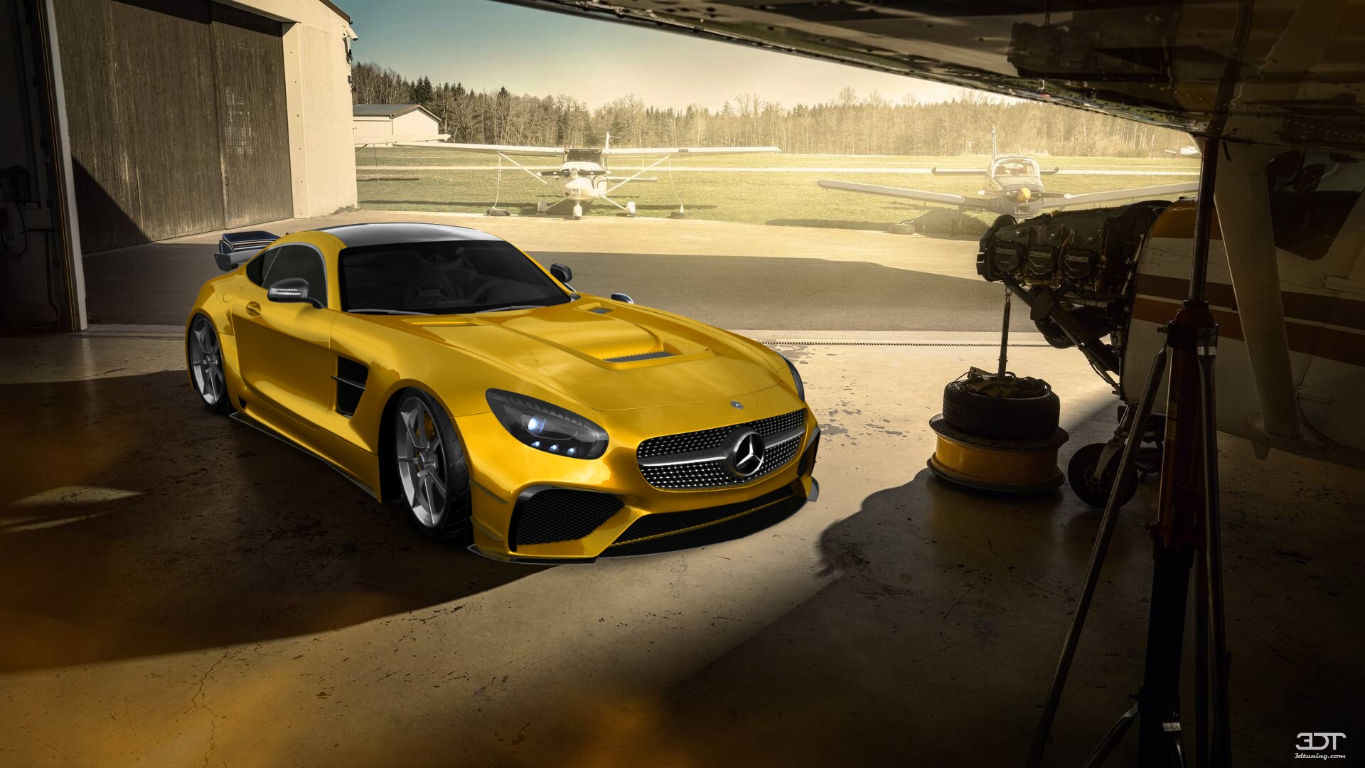 Mercedes AMG GT 2 door fastback coupe 2015 tuning