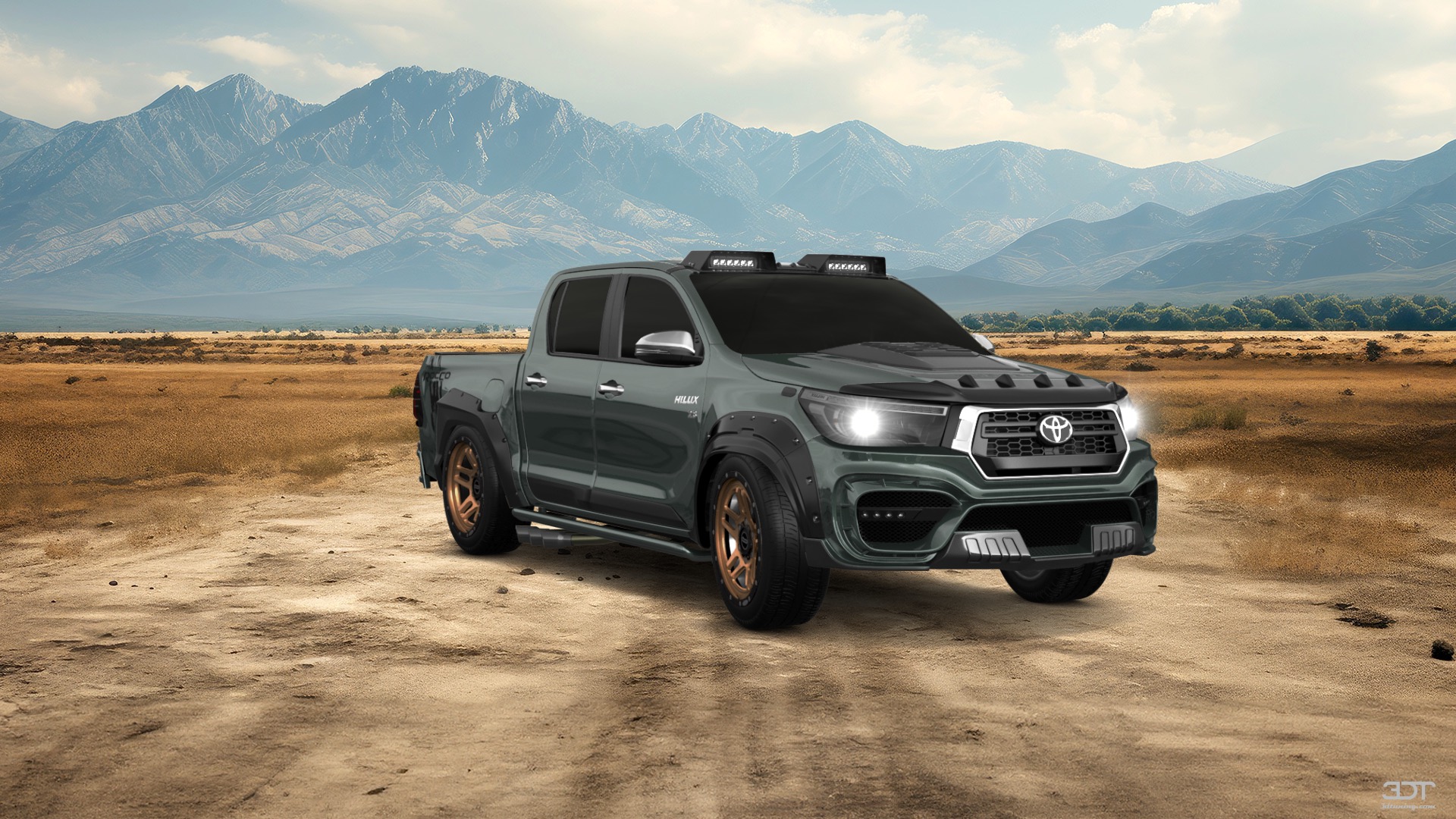 Toyota Hilux Double Cab 4 Door pickup truck 2015 tuning