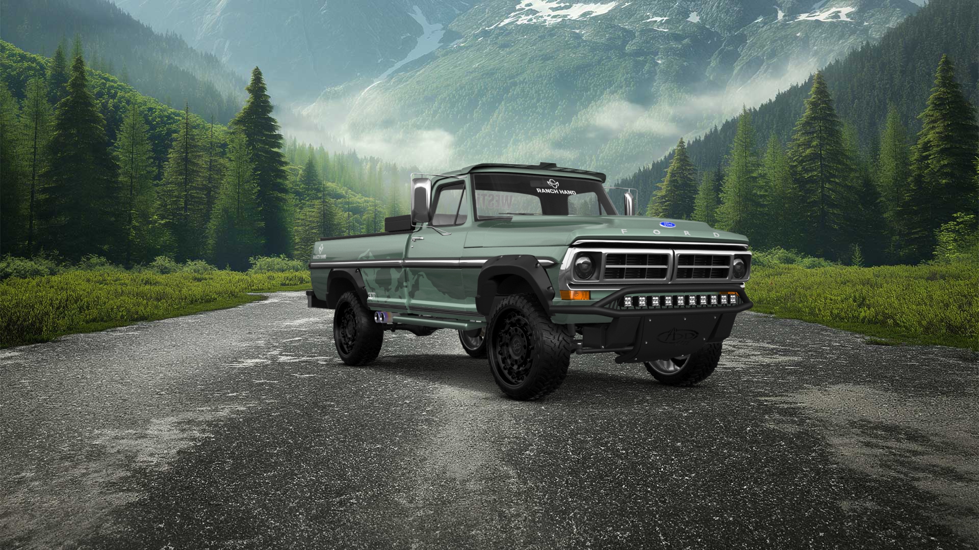 Ford F-250 2 Door pickup truck 1971