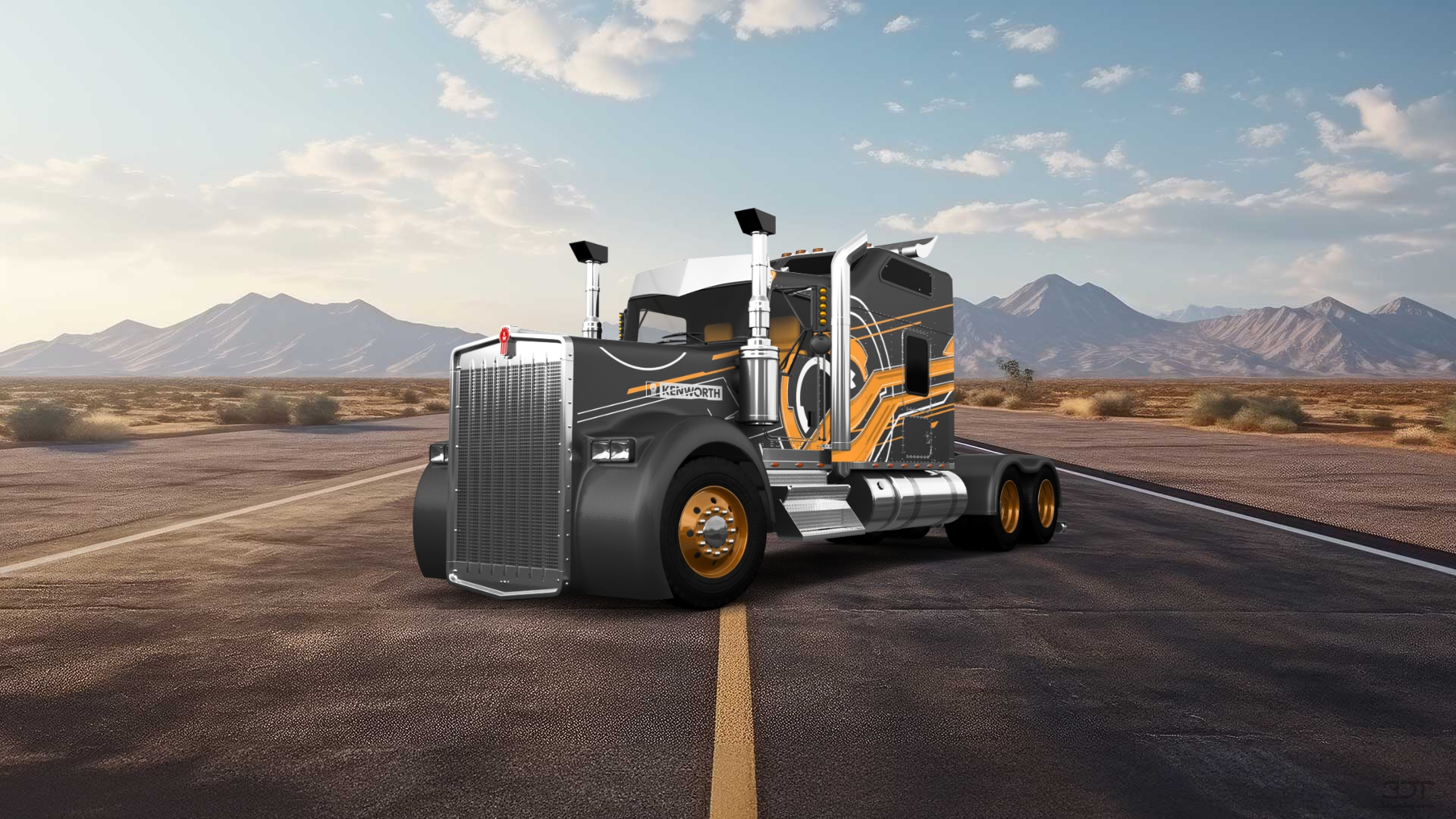 Kenworth W900 Sleeper Cab Truck 2015