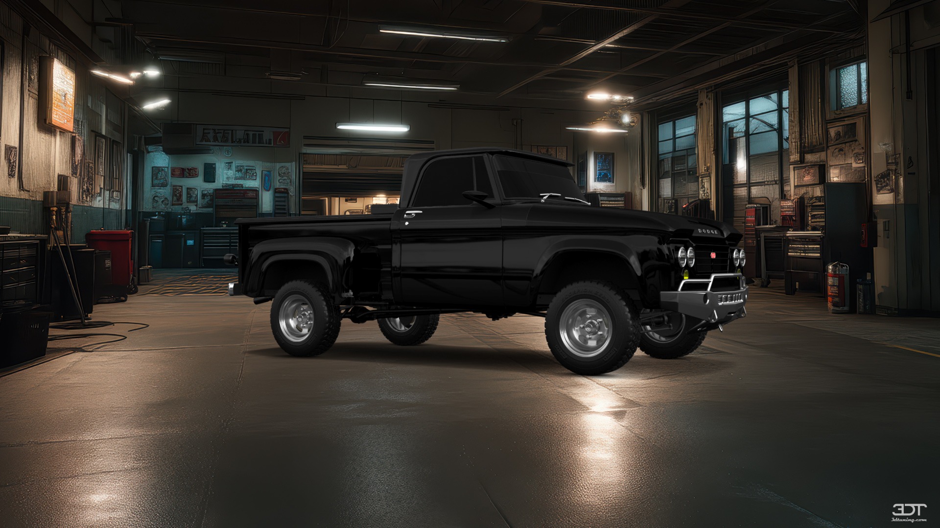 Dodge D-100 Stepside 2 Door pickup truck 1961 tuning