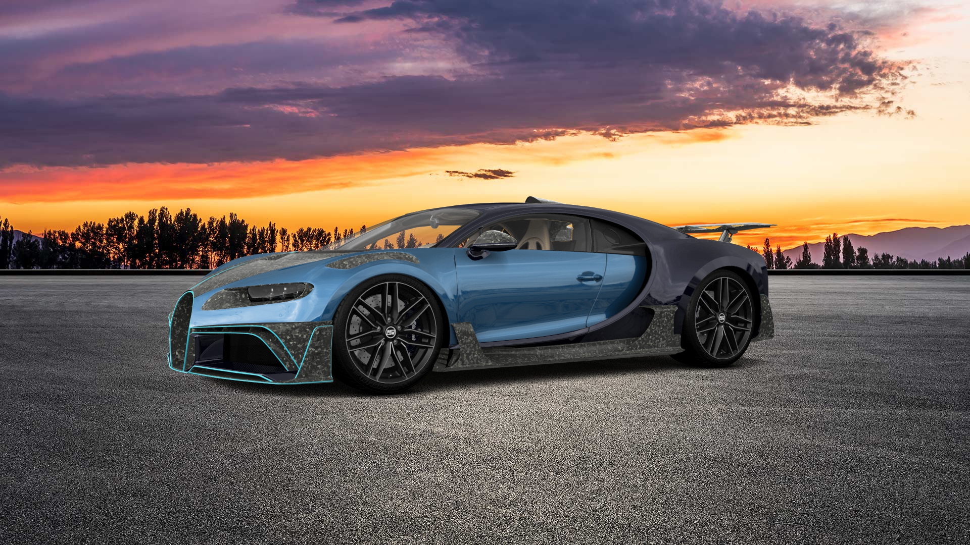Bugatti Chiron 2 Door Coupe 2016 tuning