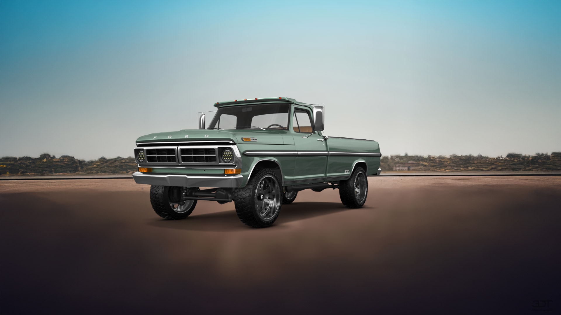 Ford F-250 2 Door pickup truck 1971 tuning