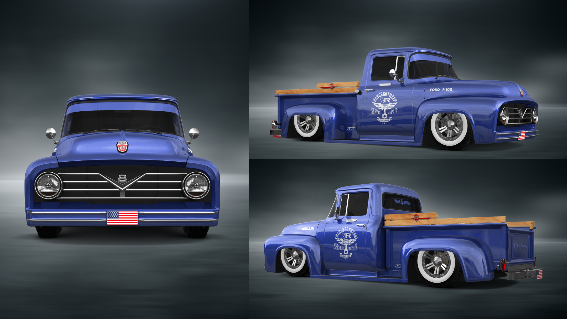 Ford F-100 2 Door truck 1956