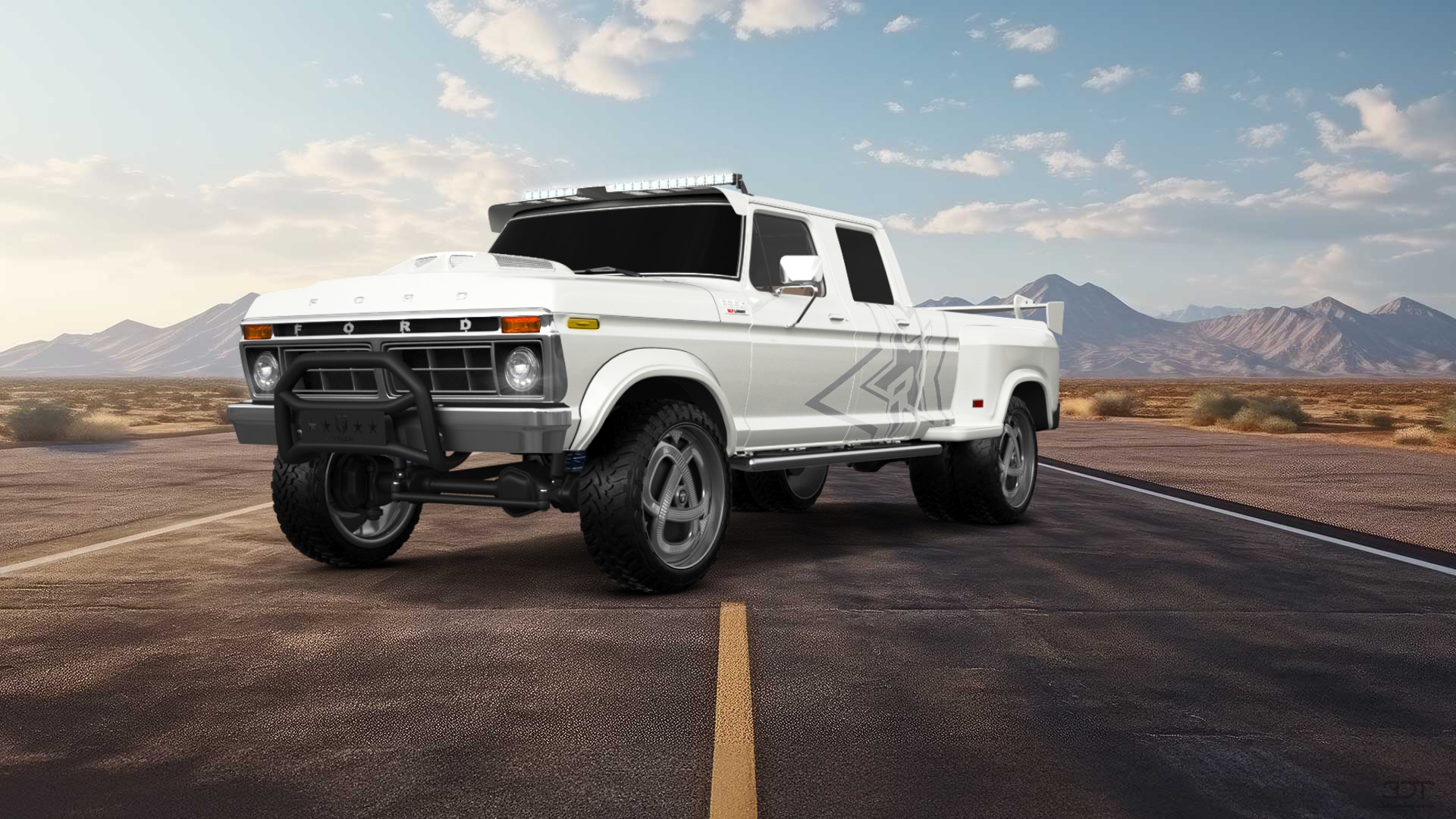 Ford F-350 Dually 4 Door pickup truck 1973
