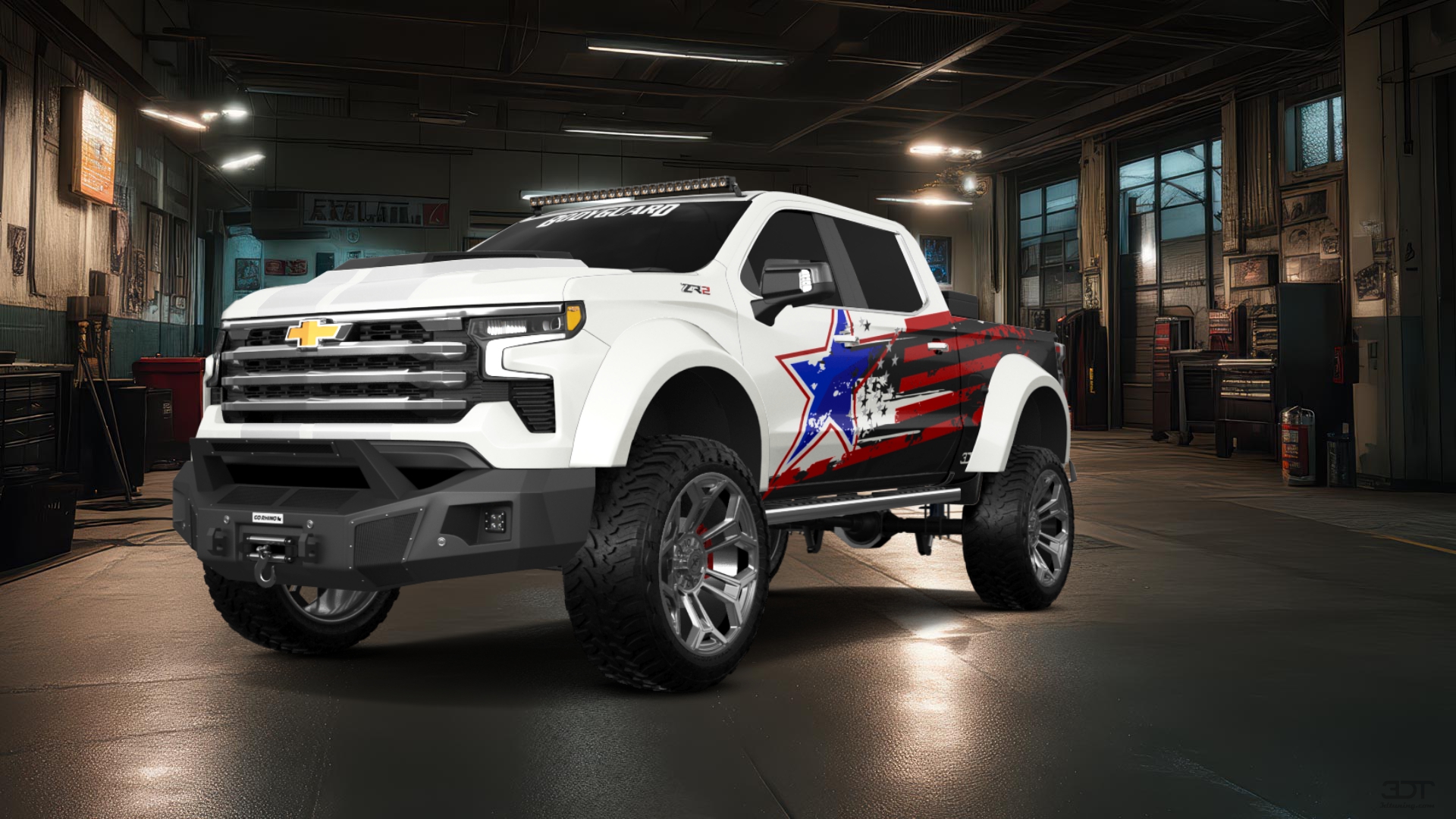 Chevrolet Silverado 1500 Crew Cab 5.8 ft box 4 Door pickup truck 2023 tuning