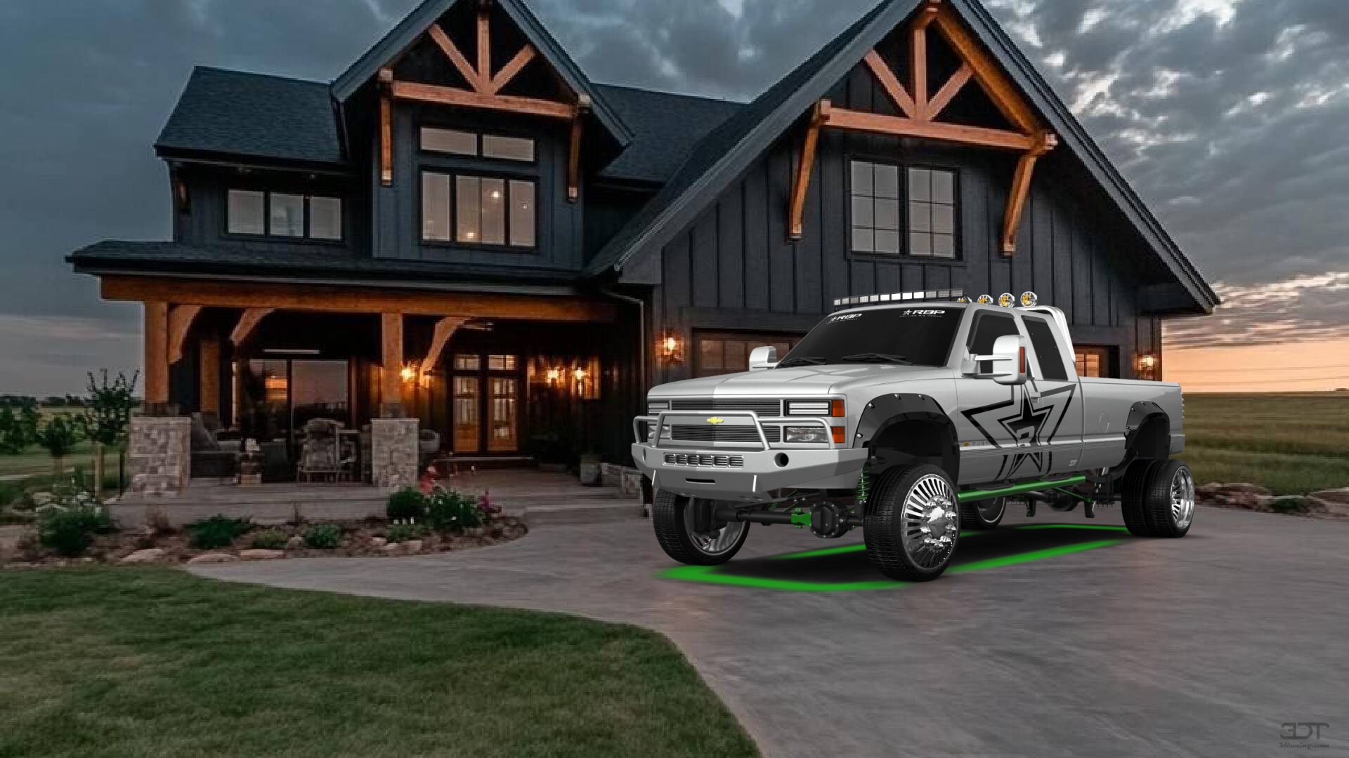 Chevrolet K3500 Extended Cab Pickup Truck 1988