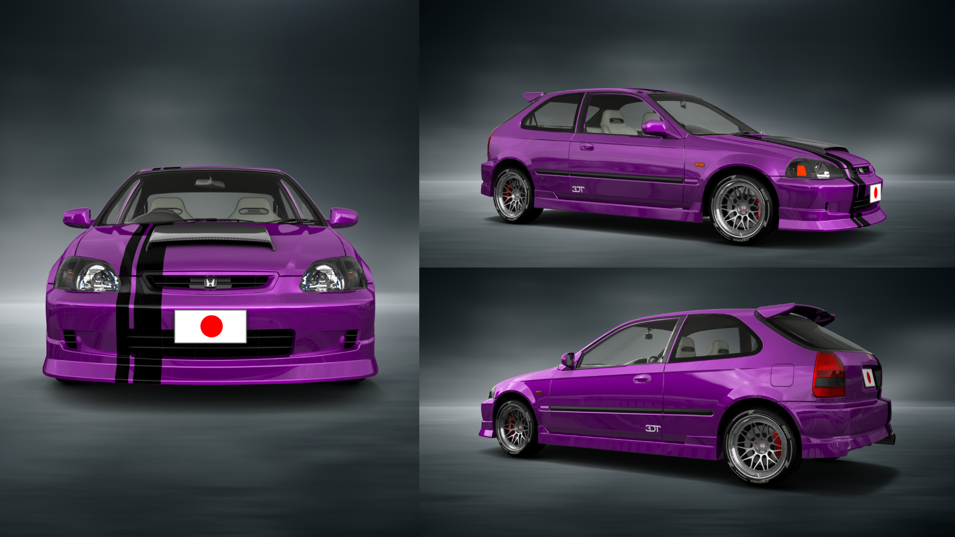 Honda Civic 3 Door Hatchback 1997 tuning