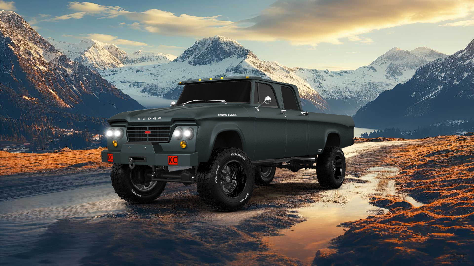 Dodge Power Wagon 4 Door pickup truck 1964 tuning