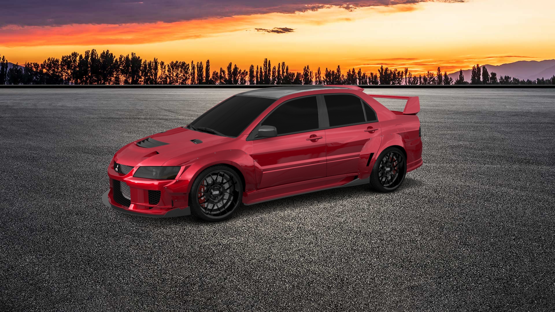 Mitsubishi Lancer Evo IX 4 Door Saloon 2005 tuning